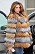 画像3: Women Real Red Silver Fox Fur Coat シルバーフォックスファーコート　ジャケット (3)