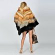 画像2: Women Real  Fox  Fur Poncho Coat Jacket  リアルフォックスファーポンチョ　コート　ジャケット (2)