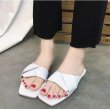 画像4: women's new style leather slippers sandals シンプルフラットサンダル　スリッパ (4)