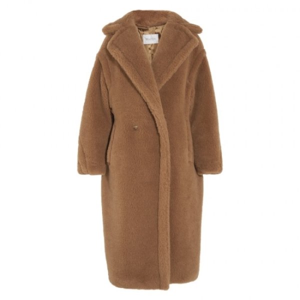 Women wool long fur Teddy Bear coat Jacket ウールモコモコロング丈