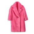 画像7: Women wool long fur Teddy Bear coat Jacket  ウール モコモコ ロング丈 テディベア テディーベアコート ジャケット (7)