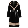 画像2: women's  Rex Rabbit wool lambs sheepskin cut in long fur coat  レッキスラビットロングコート　ジャケット (2)