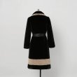 画像4: women's  Rex Rabbit wool lambs sheepskin cut in long fur coat  レッキスラビットロングコート　ジャケット (4)