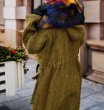 画像4: women's Fur collar Hoody long coat jacket 　ファー付きフーディーロングコート　ジャケット　プラス大きなサイズあり (4)