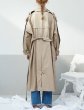 画像3: women's  loose large lapel double-breasted waist khaki profile coat (3)