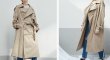 画像6: women's  loose large lapel double-breasted waist khaki profile coat (6)