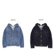 画像7: Lace Up Cross Bow Ribbon Denim Jacket 編み上げリボンデニムGジャン ジャケット (7)