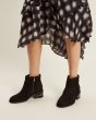 画像3: women's pearl with round head ankle boots 本革レザーサイドジップヒールにパール付ショートブーツ  ブーティーブーツ (3)