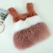 画像5: Real Rabbit Fox Mongolian fur  tote bag   リアルラビット＆フォックス＆モンゴリアンファー3層ファートートバッグ (5)