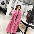 画像13: Women wool long fur Teddy Bear coat Jacket  ウール モコモコ ロング丈 テディベア テディーベアコート ジャケット (13)