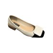 画像1: Women’s  square buckle gentle wind fairy shoes sandals Mules バックル付フラットバイカラーパンプス　ミュール (1)