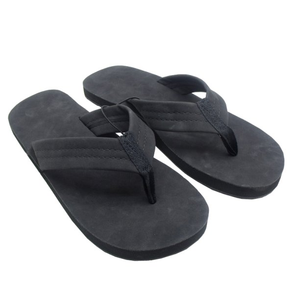 画像1: men's flip-flops non-slip sandals  スエードビーチスリッパ ビーチサンダル　 (1)