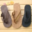 画像3: men's flip-flops non-slip sandals  スエードビーチスリッパ ビーチサンダル　 (3)