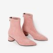 画像11:  women's nude color thick with heel pointed elastic socks boots ポインテットソックスブーツ　ショーツブーティブーツ (11)