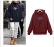 画像3: Men's Hooded sweater loose hood and velvet thickening Parker Trainer 　ロゴフーディパーカー　スエット　男女兼用　 (3)