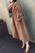 画像3: Women'sover the knee long section waist temperament double-sided wool woolen coat  gray coat wool coat     ウールロングシンプルコート (3)