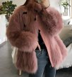 画像10: Women's  fox fur coat  real hair long section slim long-sleeved mink coat リアル フォックスファーオーバーサイズボリューミーコート　ジャケット (10)