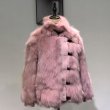 画像6: Women's  fox fur coat  real hair long section slim long-sleeved mink coat リアル フォックスファーオーバーサイズボリューミーコート　ジャケット (6)