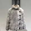 画像5: Women's  fox fur coat  real hair long section slim long-sleeved mink coat リアル フォックスファーオーバーサイズボリューミーコート　ジャケット (5)