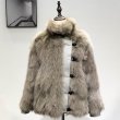 画像7: Women's  fox fur coat  real hair long section slim long-sleeved mink coat リアル フォックスファーオーバーサイズボリューミーコート　ジャケット (7)