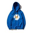 画像5: Men's small daisies hooded  sweater  loose hood  Parker Trainer デイジープリントフーディパーカー　スエット　男女兼用　 (5)