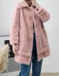 画像3: Women's Australian imports of velvet sheep shearing jacket loose long  fur coat 　リアルシープスキンシャーリングコート　ジャケット　 (3)