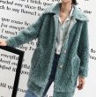 画像4: Women's Australian imports of velvet sheep shearing jacket loose long  fur coat 　リアルシープスキンシャーリングコート　ジャケット　 (4)