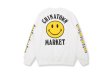 画像2: women's  Long Sleeve Oversize Smile Sweat Trainer sweater　オーバーサイズスマイル　ニコちゃんスエットトレーナー　プルオーバー (2)