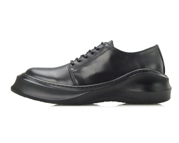 画像1: Men's  soft thick bottom platform shoesshoes プラットフォームラウンドヘッドレースアップシューズ　スリッポン　スニーカー (1)