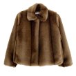 画像1: Women's imitation mink warm short fur coat jacket  　エコミンクファーショートコート　ジャケット (1)