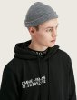 画像2: ifltn Unisex Round Sweep Curved Hem Long line Hip Hop Streetwear Hoodie Pulloverロゴ バッククロスモチーフ ロング丈 フード付パーカー ユニセックスサイズ (2)