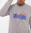 画像2: sweatshirt in grey with new york print  ニューヨークプリントスウェットプルオーバ トレーナー ユニセックス男女兼用 (2)