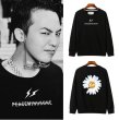 画像3: Small daisy Pullover loose sweater men and women　スモールデイジープリントプルオーバートレーナー オーバーサイズ ユニセックス男女兼用 (3)