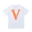 画像5:    V printing short-sleeved T-shirt 　VプリントTシャツユニセックス男女兼用 (5)