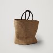 画像2: Woman’s straw woven super-capacity beach vacation handbag  ストロー織りかごバッグ (2)