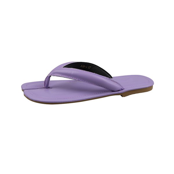 画像1: women's  flat bottom sandals and slippers Flip-flops   レザーたびフラットサンダル　ミュール (1)