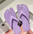 画像4: women's  flat bottom sandals and slippers Flip-flops   レザーたびフラットサンダル　ミュール (4)