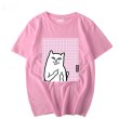 画像9: Box cat print short sleeve T-shirt men and women  　　キャット 猫プリント半袖Tシャツ ユニセックス 男女兼用 (9)