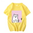 画像6: Box cat print short sleeve T-shirt men and women  　　キャット 猫プリント半袖Tシャツ ユニセックス 男女兼用 (6)