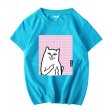 画像7: Box cat print short sleeve T-shirt men and women  　　キャット 猫プリント半袖Tシャツ ユニセックス 男女兼用 (7)