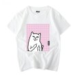 画像2: Box cat print short sleeve T-shirt men and women  　　キャット 猫プリント半袖Tシャツ ユニセックス 男女兼用 (2)