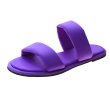 画像6: Women  open toe cloth word flat sandals and slippers candy color　フラットソフトクロスキャンディーカラーサンダル スリッパ　ミュール　 (6)