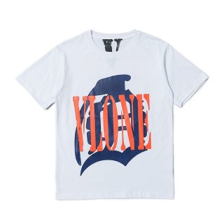 men's VLONE tiger head big V short sleeve T-shirt ユニセックス