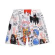 画像2: Unisex Men's hand-painted cartoon characters graffiti five-point pants half shorts pants Swimwear swim pantsユニセックス 男女兼用グラフィック＆スマイルハーフショートパンツ　スイムパンツ (2)