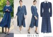 画像3: Womens Navy Silk Pleated Polka-Dot  Shirt Long Maxi Dress シルク 水玉 ドット シャツ プリーツ ロング マキシ ワンピース ドレス (3)