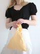 画像2: Woman’shand-in-hand cute lotus leaf folds totebag  ギャザーハンドルトライアングルトートバック (2)