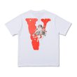 画像1: Men's Unisex  VLONE new spoof Cupid big V print T-shirt  ユニセックス 男女兼用VLONEニュースプーフキューピッドビッグVプリント半袖Tシャツ (1)