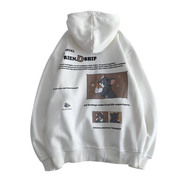 TOM & JERRY Movie anime Hoodie オーバーサイズ ユニセックス 男女