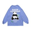 画像2: NAGRI long-sleeved Panda Over Size pullover 　オーバーサイズ ユニセックス 男女兼用パンダプリント長袖Tシャツ (2)