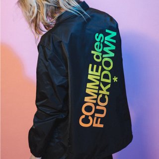 SSUR PLUS COMME des FUCKDOWN Rainbow logo Hoodie ユニセックス 男女